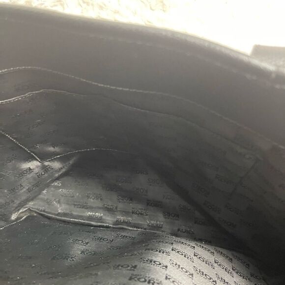 Michael Kors Jet Set  Leather Black textured Travel tote bag gold tone H… - Picture 15 of 16